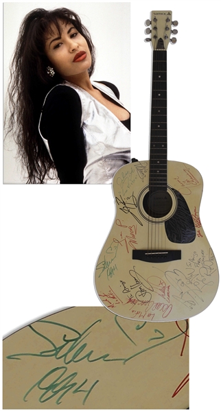 Selena Signed Acoustic Guitar From 1994 -- With Roger Epperson COA